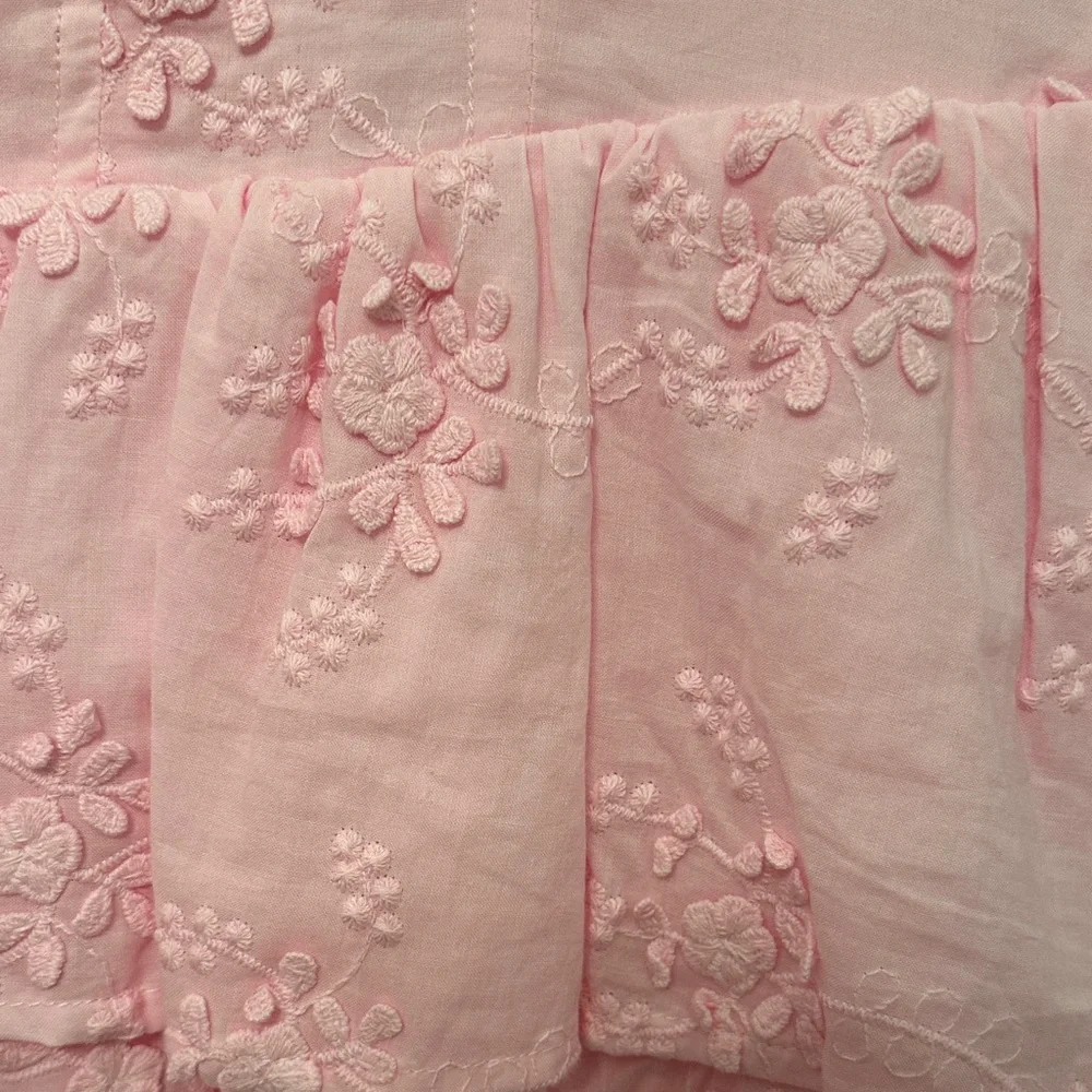 Gianni Bini Pink Floral Embroidered Dress girls youth size 10 - Picture 2 of 7